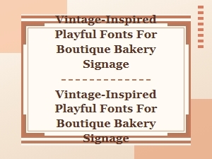 Sugary Scripts and Sweet Vintage Flourishes