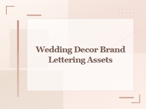 Wedding Decor Brand Lettering: Rustic Handcrafted Fonts